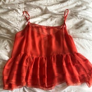 Free People Mesh Tank Top